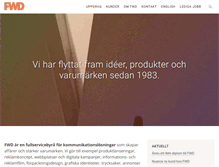 Tablet Screenshot of fwd.se